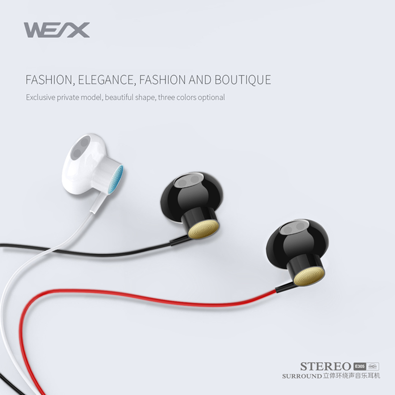 WEX 305 auscultadores tradicionais, fones de ouvido, fones de ouvido, fones de ouvido, fones de ouvido